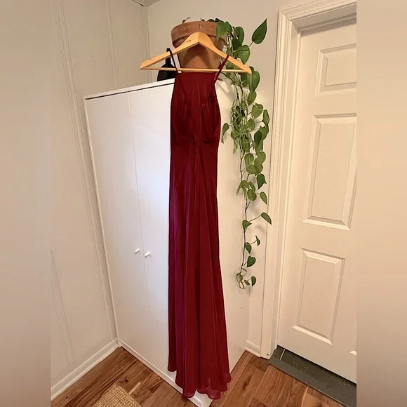 Lulu’s Bridesmaid Dress- Burgundy - Picture 2 of 5